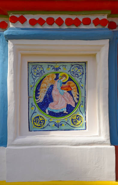 istock Ceramic tiles with the image of an angel 1155742216