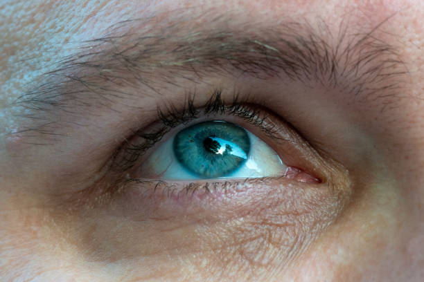 istock Close-up of a males blue eye 1155742451