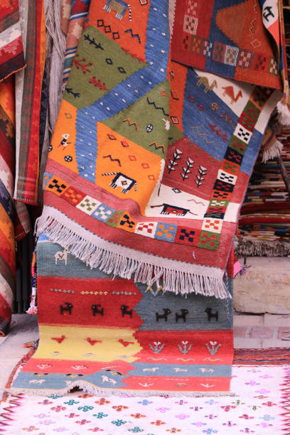 istock Persian carpet on sale, Iran 1155747071