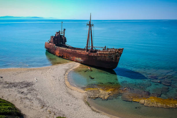 istock Dimitrios shipwreck in  Gythio, Greece. 1155749044