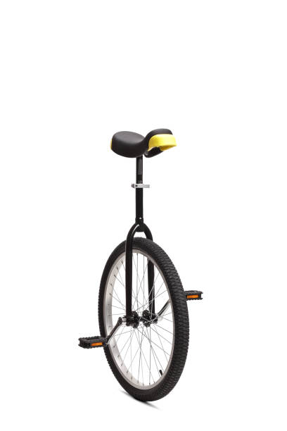 черное одноколесное колесо - unicycle стоковые фото и изображения