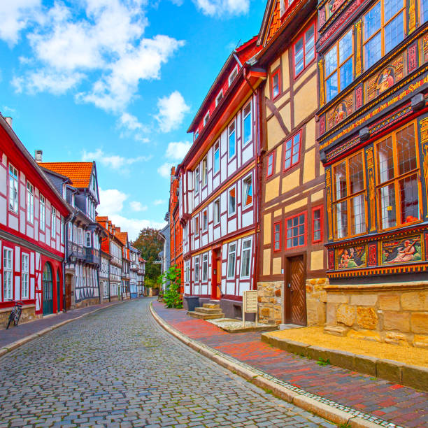 istock Street in old german town 1155754511