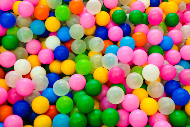 istock Many colored gaming plastic balls for children play areas 1155754537