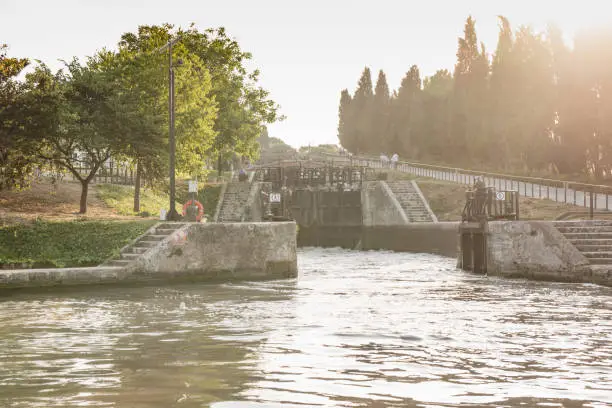 Fonserannes Locks, are a flight of staircase locks on the Canal du Midi near BÃ©ziers, Languedoc Roussillon, France. It is a UNESCO World Heritage site
