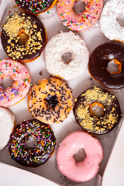 istock Assortment of fresh baked donuts 1155767710