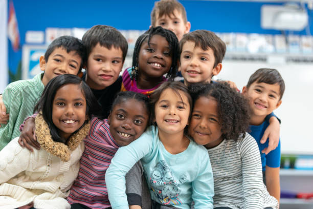 istock Close friends in class portrait 1155771740