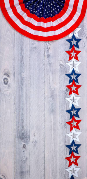 istock American banner and stars on weathered wood vertical 1155779683