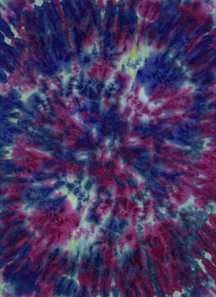 istock Abstract hand painted shibori textile background pattern in green and blue 1155800699