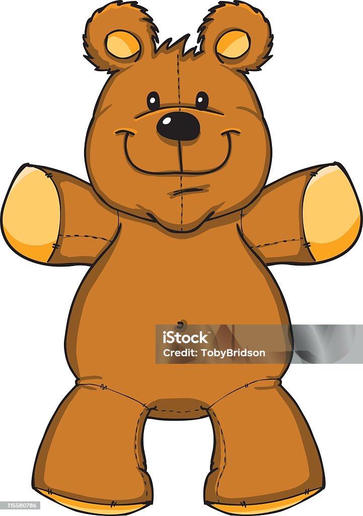 Teddy - Vetor de Ficar de Pé royalty-free