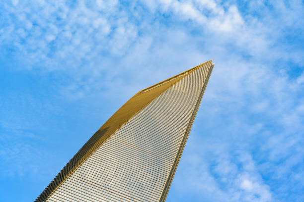 Shanghai world financial center skyscraper, seen at day in Shanghai, China.