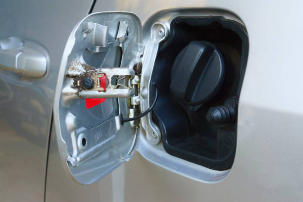 istock Car fuel tank cap opened 1155816842