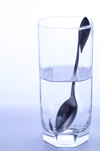 istock Glass with water and spoon 1155826000