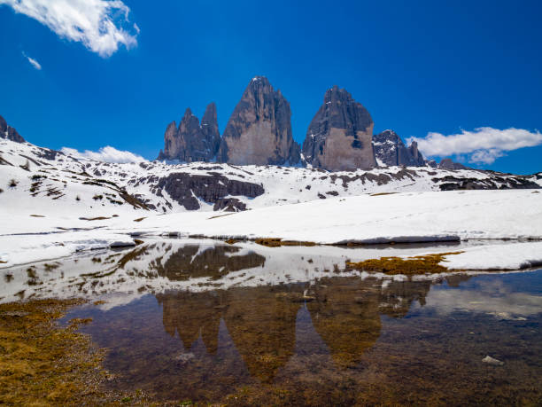 istock Three peaks of Lavaredo Mountain 1155826829
