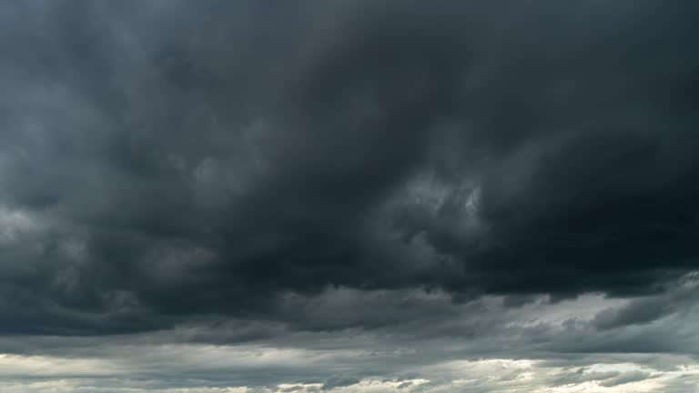 Clouds sunset and storm clouds 4K time lapse.