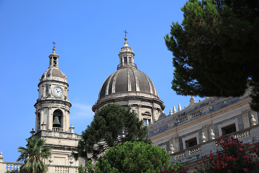 Cathedral of Santa Agatha in Catania. Sicily. Italy
