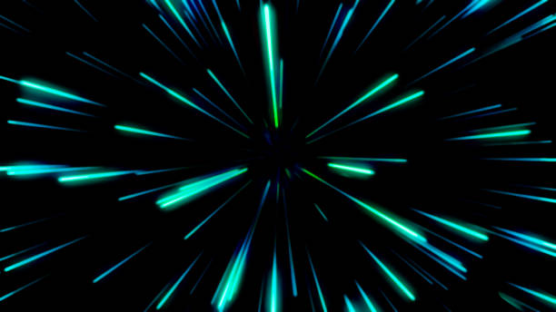 istock Particle or space traveling. Particle zoom background 1155841213