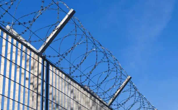 Photo of The Fence - Razor wire at the border