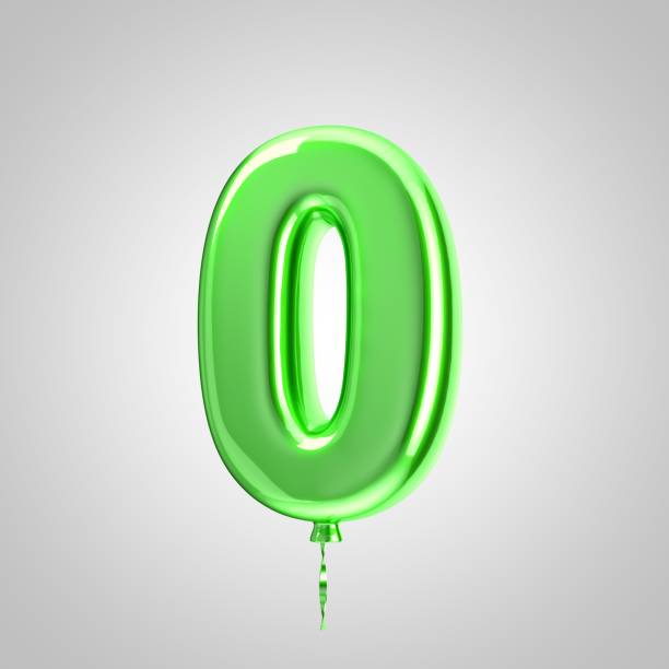 Capital letter O shaped from lush green grass, isolated on a white background. Front view. 3D render illustration