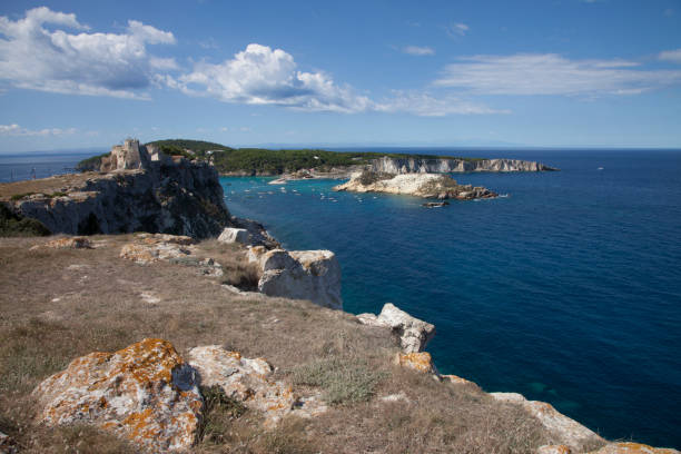 istock View from island named San Domino on San Nicola Islands. Italy. 1155856479