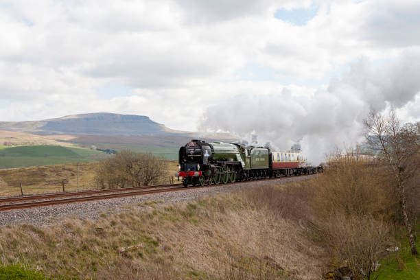 istock Steam train in Yorkshire countryside 1155860255