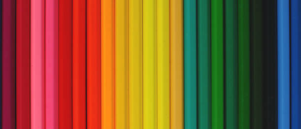 istock color pencils. colorful gradient as a spectrum 1155862607