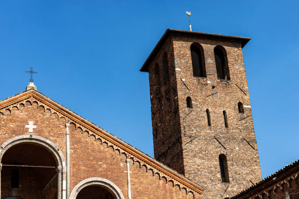 istock Saint Ambrogio Basilica in Romanesque style - Milan Italy 1155863770