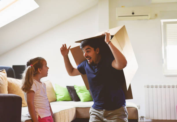 istock Oh NO, dad pretends to be a robot again 1155869637