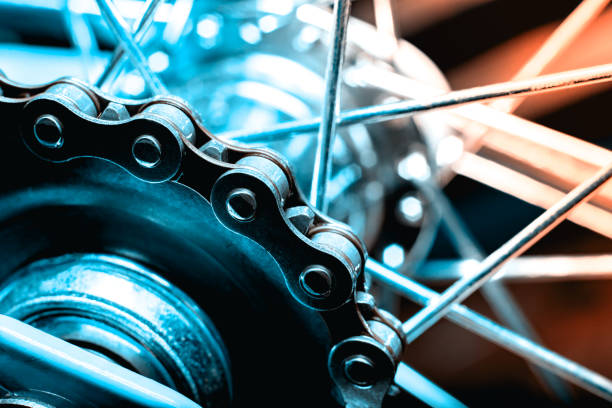 istock Sprocket with chain rear wheel of the Bicycle 1155872112
