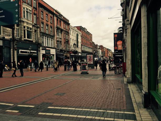 istock Street in dublin, Ireland 1155876492