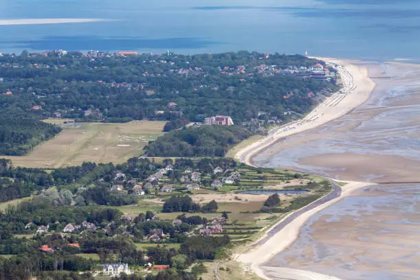 Foehr Island, Aerial Photo of the Schleswig-Holstein Wadden Sea National Park in Germany