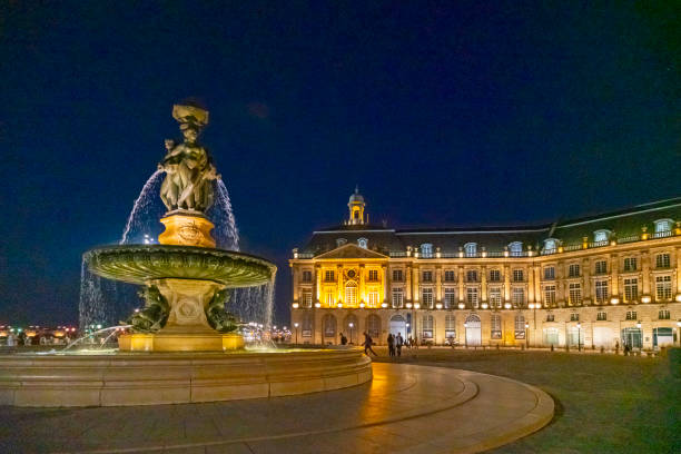 Place de la Bourse at Bordeaux, France this is a Unesco World Heritage site dating from the 18th century.