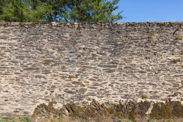 istock Stones background and texture of medieval castle wall 1155899401