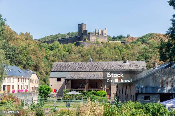Medieval Ruin Of Brandenbourg Castle At Hill In Luxembourg Ardennes Stock Photo - Download Image Now