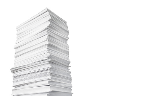 Paper Stackes Huge Paper Stack Stock Photo - Download Image Now - Stacking, Stack ...