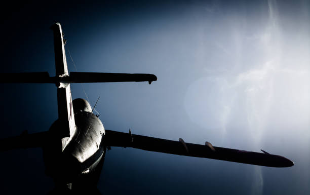 istock old military aircraft against the blue sky 1155903062
