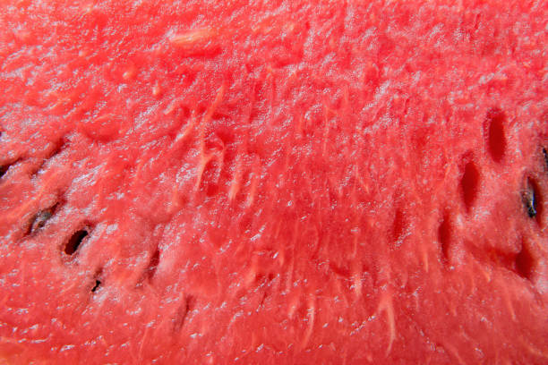 istock Watermelon texture background. Close up red watermelon texture surface with seed 1155906818
