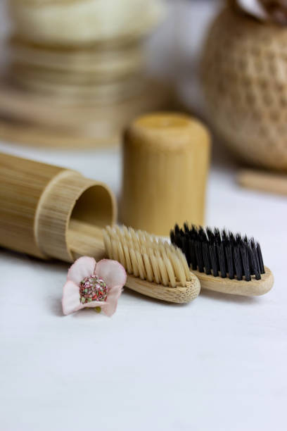 istock Eco bathroom accessories, natural cosmetics products zero waste concept. 1155907082