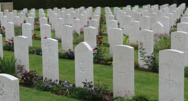 istock The English WW2 cemetery in Bayeux, Normandy 1155907503