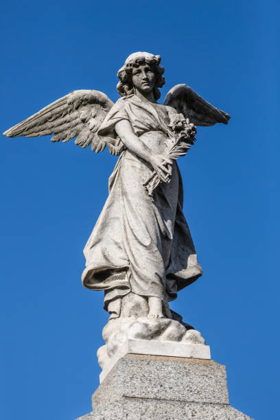 istock Statue of Angel at cemetery 1155909802