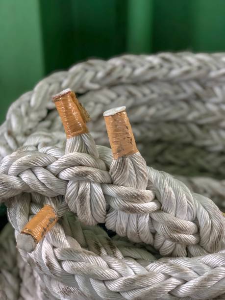 istock Rope and knot on commercial dock 1155917289