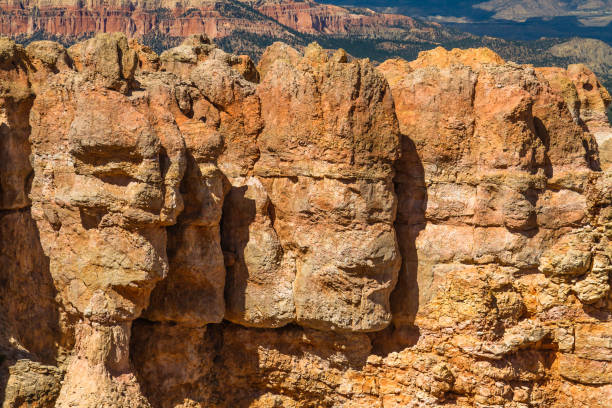 Bryce Canyon view with Indian face in rock