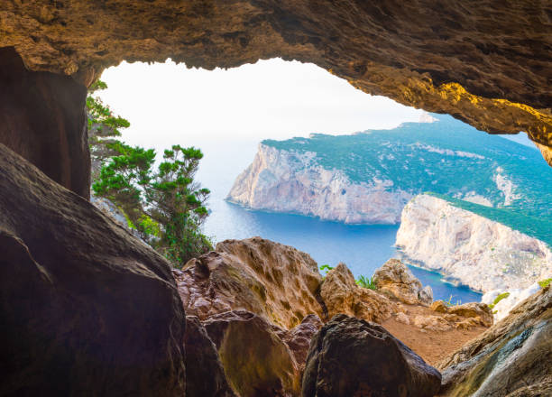 istock landscape of sardinian coast viewed from vasi rotti cave 1155920448