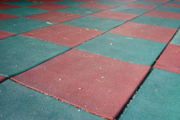 istock Rubber Mat on a Children's Playground 1155925251