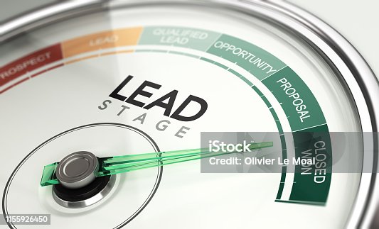 istock Inbound Marketing and Sales Process Concept, Leads Stage 1155926450