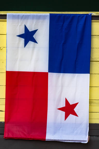 istock Panama Flag hanging out of a window 1155928018