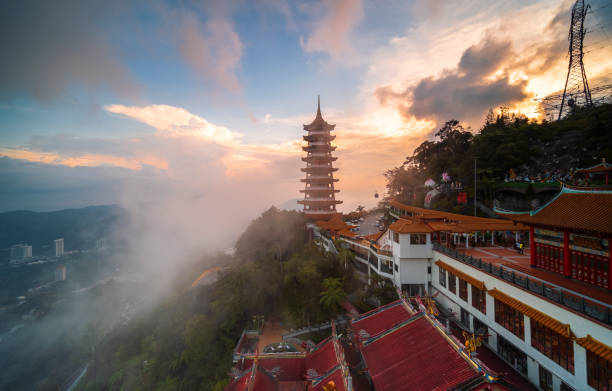 istock Genting Highland misty sunset 1155929077