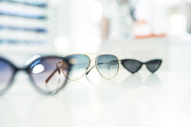 istock Women's sunglasses in a store. 1155929469