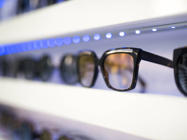 istock Women's sunglasses in a store. 1155930454