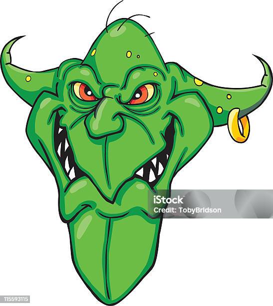 Goblin Stock Illustration - Download Image Now - Goblin, Color Image, Earring