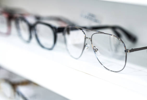 istock Men's eyeglasses in a store. 1155932023
